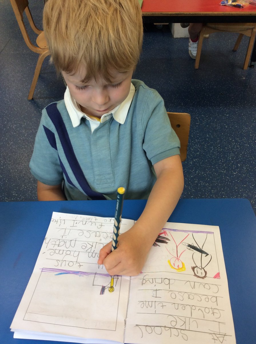 NorfolkHouseSch's tweet photo. As part of Reception transition to Form 1, the children have been writing all about themselves. #nhcollaborate #nhsucceed https://t.co/JcLBkR8fGD