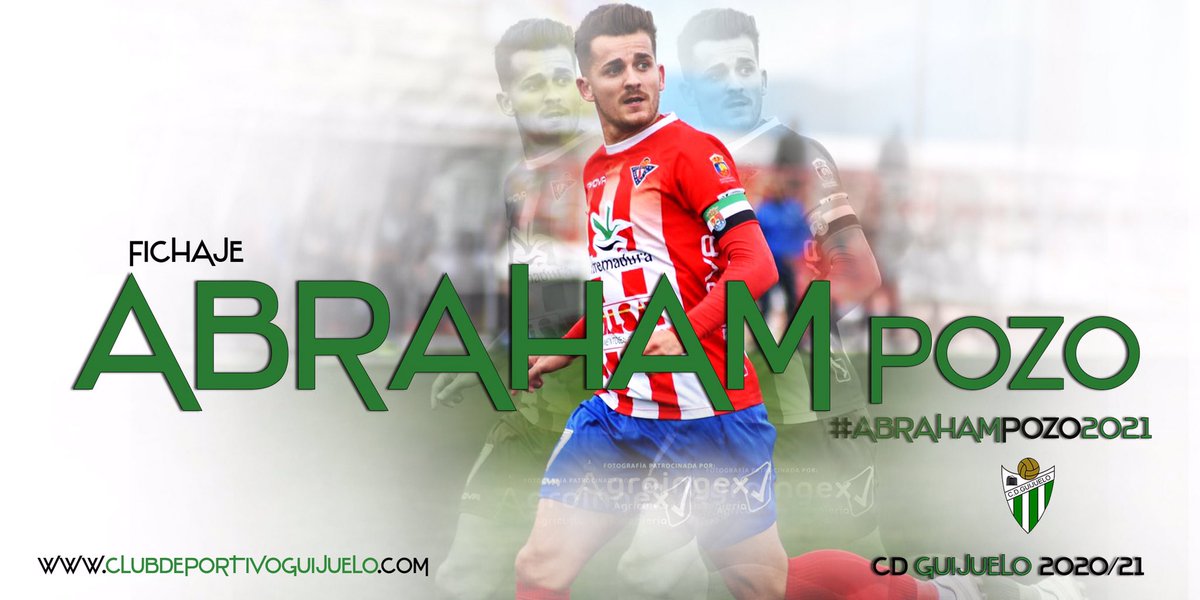 clubdepguijuelo's tweet photo. FICHAJE |

DESBORDE , MUCHA CALIDAD y GOL llegarán este año por la banda derecha del MUNICIPAL DE GUIJUELO .

Llega procente del @Cddonbenito1928 después de realizar una gran campaña .

¡ Bienvenido a tu casa @Abrahampozo90 !

➡️ https://t.co/Src7siUpVM https://t.co/BLXeuE2Rd9