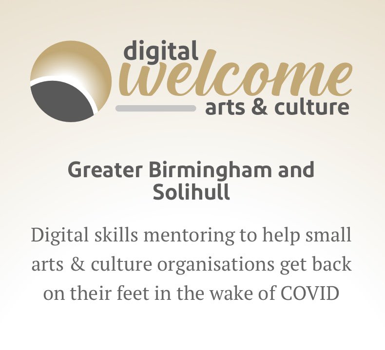 _Katie_Fulcher's tweet photo. Pleased that the @GBSLEP Digital Welcome programme has been expanded to support #arts &amp; #culture organisations in Greater Birmingham. 

This free programme provides tailored support to identify &amp; implement digital revenue streams. Deadline: 14 July 

https://t.co/WI8YiZ4J60 https://t.co/AnGA83bGlI