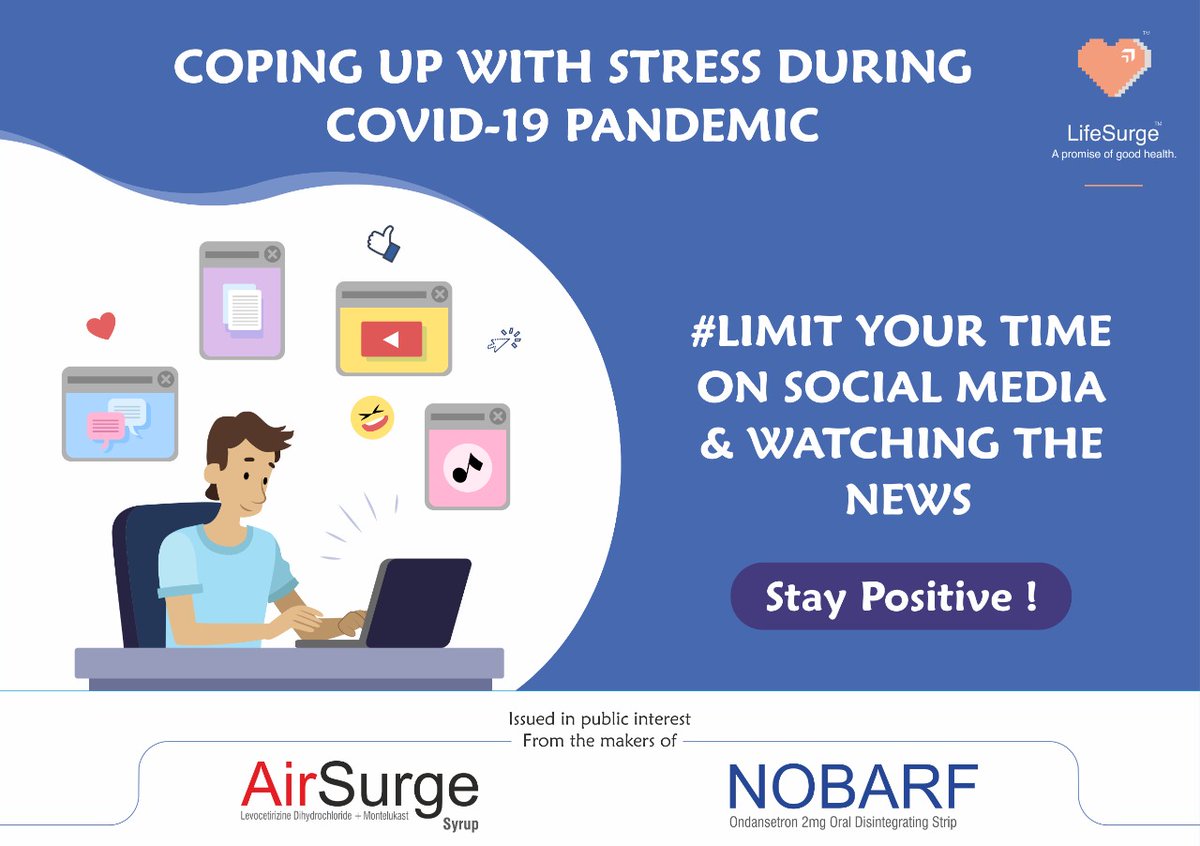 lifesurgeabans's tweet photo. While it’s helpful to stay informed, it’s also important you don’t allow yourself to be bombarded with anxiety-provoking news all day.
#stayinformed #socialmedia #mediacoverage #news #stopoveruse #copingwithcovid #lifesurgebiosciences #staypositive https://t.co/lwWAbKpIRM