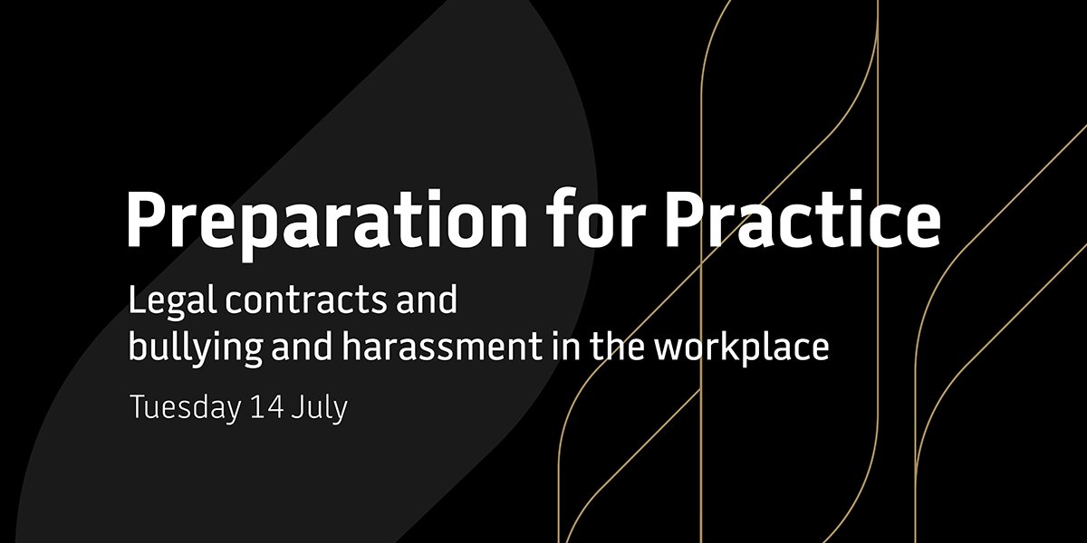 RACSurgeons's tweet image. The “Legal contracts and bullying and harassment in the workplace” #webinar featuring presenters Yianni Zapparas and Nicholas Duggal will take place on 14 July as part of our #PreparationforPractice series. 

Find out more and register today: bit.ly/3fPoCqJ