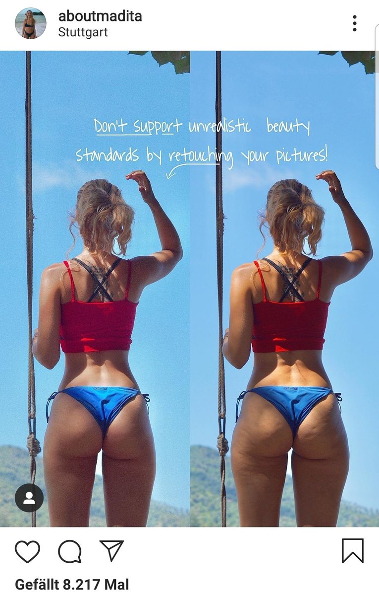 infoluencer's tweet photo. Gestern wurde hier ein Tweet retweetet, den man so aber nicht stehen lassen kann.

Bei genauer Betrachtung des Insta Profils lässt sich sagen: 
Das Bild mag seltsam wirken, aber ein Blick auf die anderen Beträge zeigt: Ihr Insta Profil verfolgt eine gute &amp; wichtige Message.👍✌ https://t.co/5RLgcZhv2u