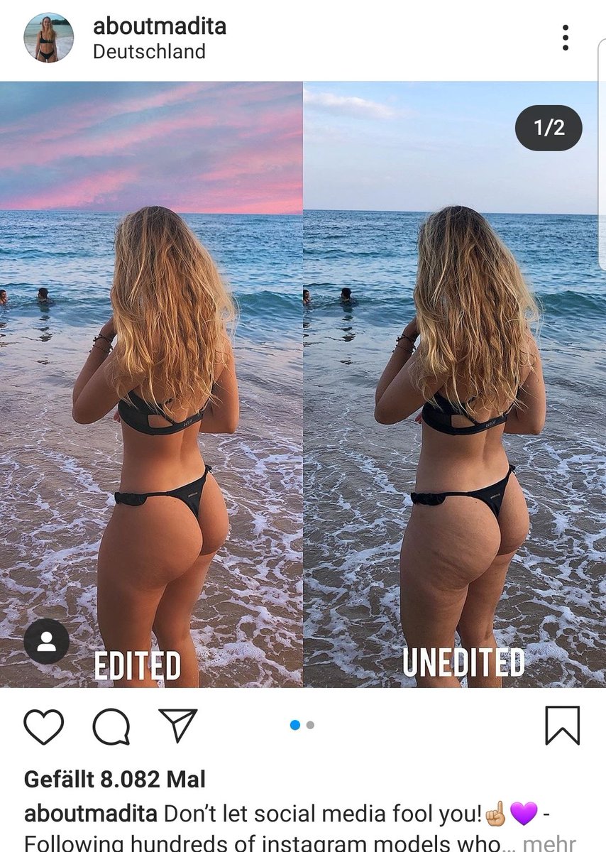 infoluencer's tweet photo. Gestern wurde hier ein Tweet retweetet, den man so aber nicht stehen lassen kann.

Bei genauer Betrachtung des Insta Profils lässt sich sagen: 
Das Bild mag seltsam wirken, aber ein Blick auf die anderen Beträge zeigt: Ihr Insta Profil verfolgt eine gute &amp; wichtige Message.👍✌ https://t.co/5RLgcZhv2u