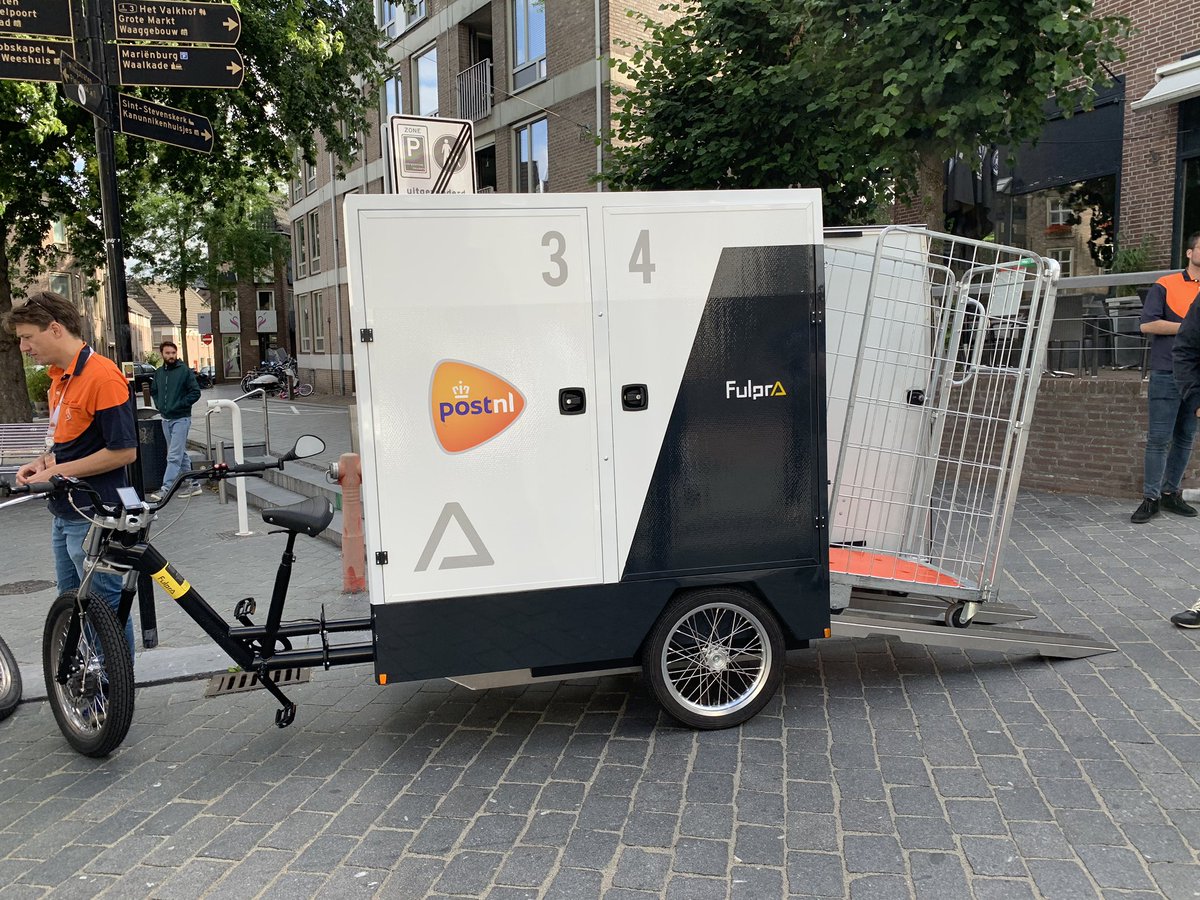 De elektrische Fulpra, mede mogelijk gemaakt door bijdrage @provgelderland, voor pilot met schoon en stil dagelijkse stadslogistiek in Nijmegen #GelderseCorridor #duurzamemobiliteit #zeroemissiestadslogistiek