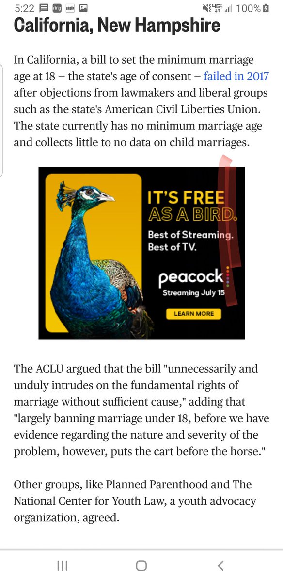 5) "ACLU argued that the bill 'unnecessarily and unduly intrudes on the fundamental rights of marriage without sufficient cause,' ..." Cont.