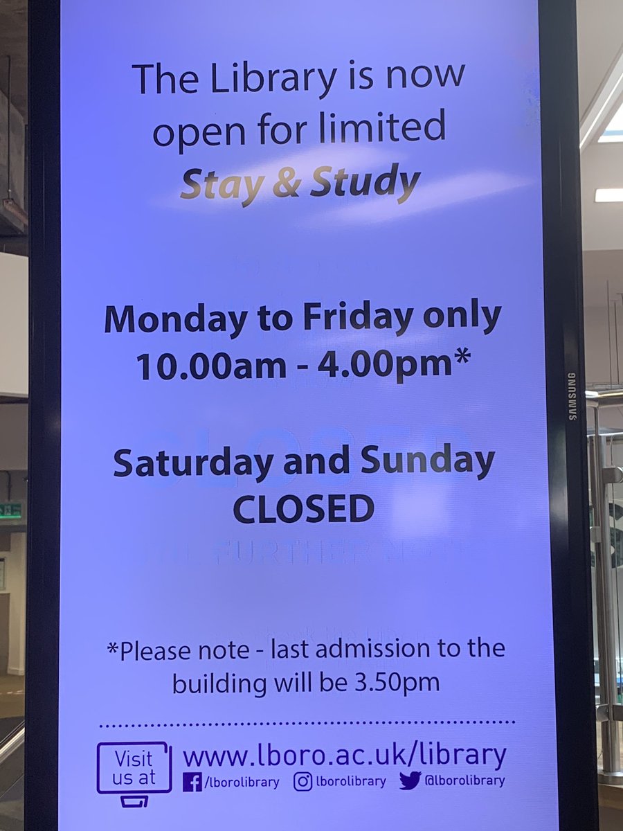 Lboro Uni Library tweet media