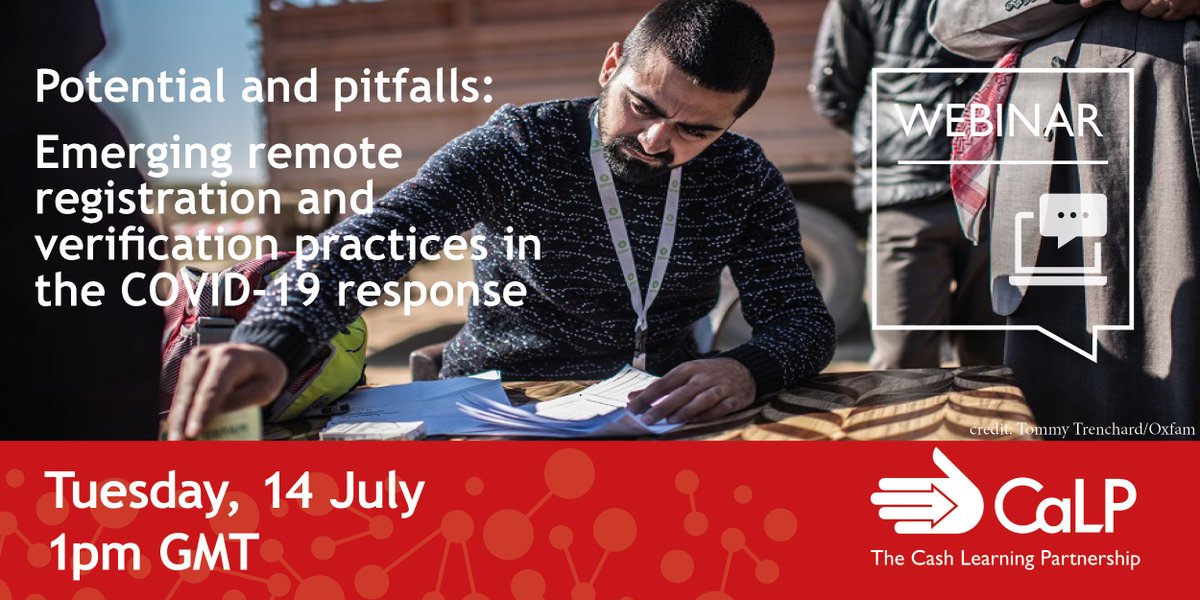 calpnetwork's tweet photo. Remote CVA programming is a key challenge for the community of practice in scaling up CVA to mitigate & address the economic impacts of #COVID19. Join us to hear solutions from our speakers, to respond to the unprecedented global needs: https://t.co/33p5Aa6LVt https://t.co/OTO1lWCBD1
