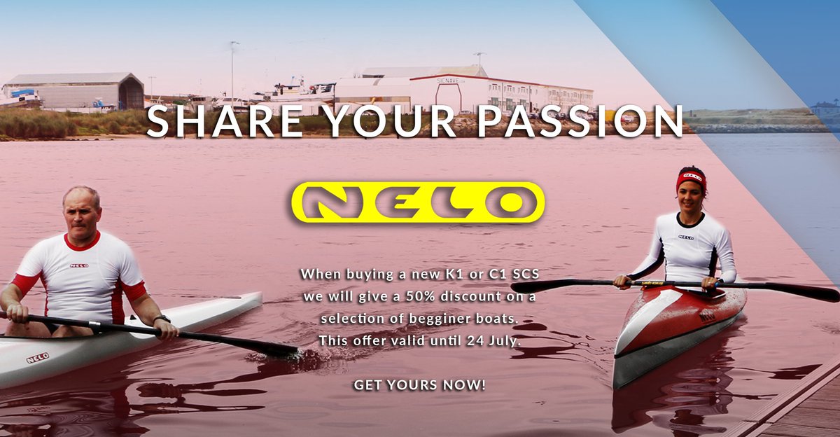 When buying a new K1 or C1 SCS we will give a 50% discount on a selection of begginer boats.
This offer is valid until 24 July.

GET YOURS NOW at bit.ly/paddle-lab-boa…!
