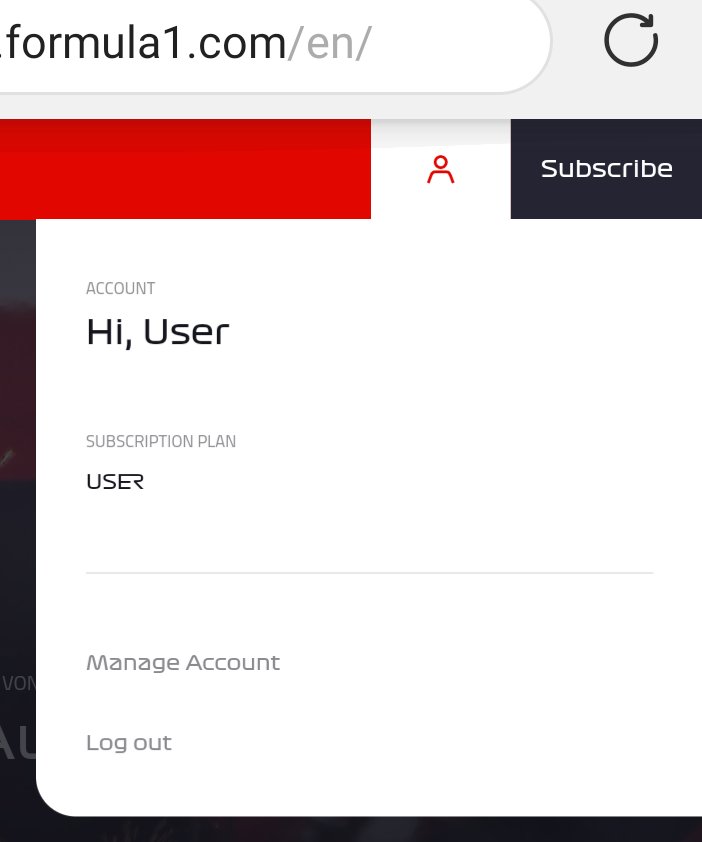 hjulresan's tweet photo. @F1Help Still cannot watch anything, cannot log in in app. Webpage says I need a subscription an shows like the screenshot. I am registered and have payed. No response to e-mail. Is this a scam? https://t.co/D3eTm7bm4W