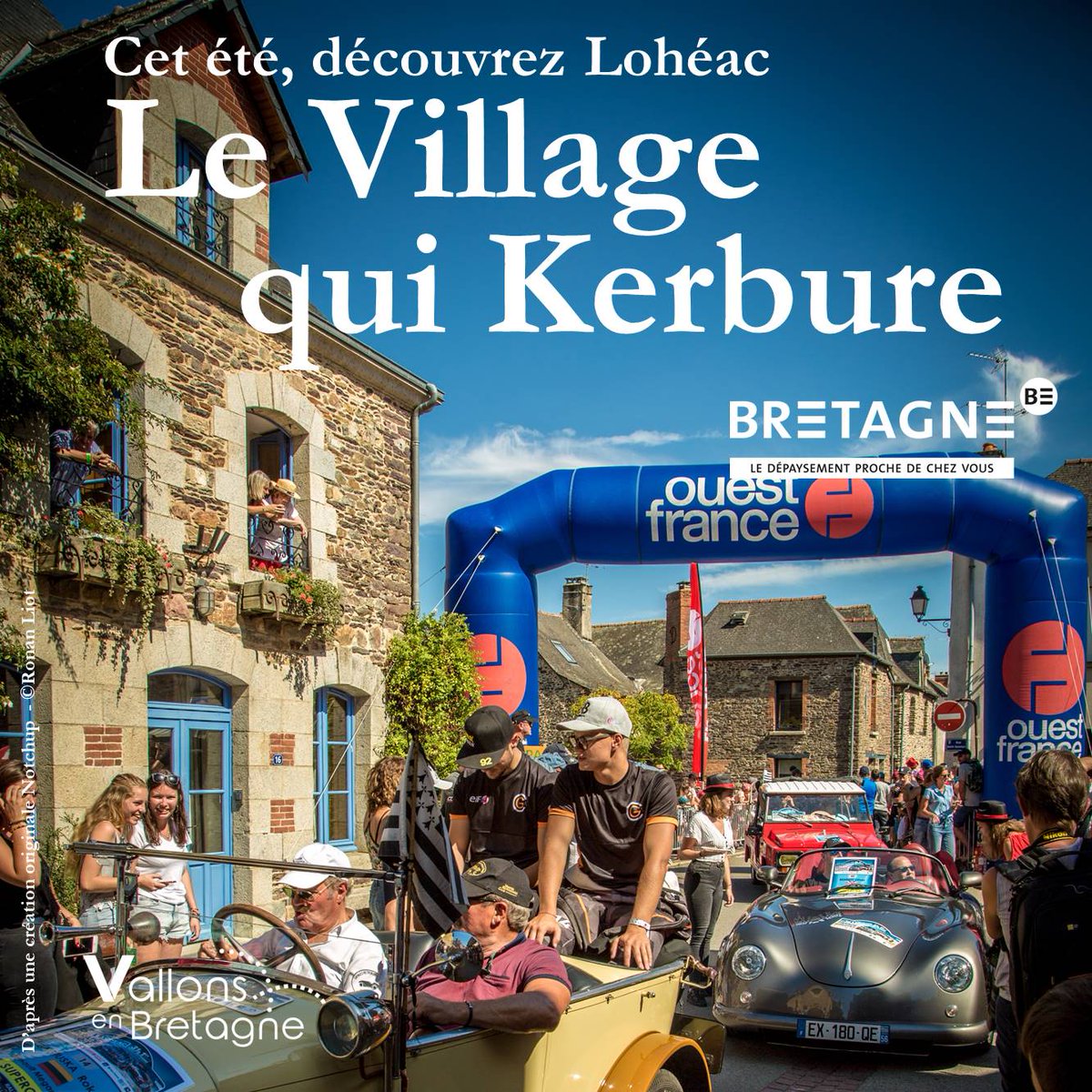 VallonsB's tweet photo. Les #vallonsenbretagne s'approprient la nouvelle campagne de promotion touristique du @CRT_Bretagne :  #DepaysezVousEnBretagne. 💚💙
#CetEtéJeVisiteLaFrance https://t.co/1s5nRaGLlT