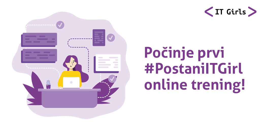 ITGirlsBiH's tweet photo. Prvih 20 polaznica #PostaniITGirl online treninga iz osnova razvoja web stranica i poduzetništva upravo je dobilo pristup materijalima! 🥳 https://t.co/BFHzKCJsPT