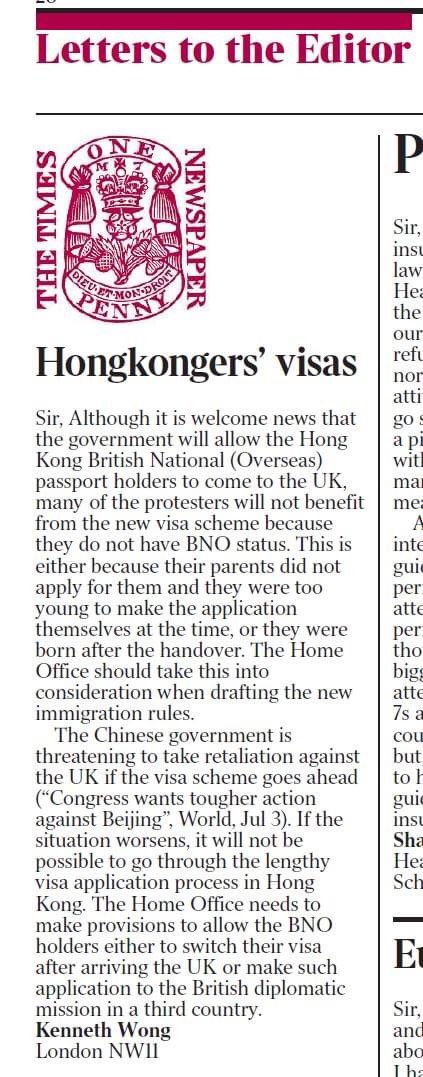 Current_HK's tweet photo. Please 🙏🏻 don’t leave these groups of #HongKongers hung out to dry. #BornInHKbefore97 #ReopenBNO @DominicRaab @pritipatel @benedictrogers @lukedepulford @thetimes https://t.co/KwkG8SatS0