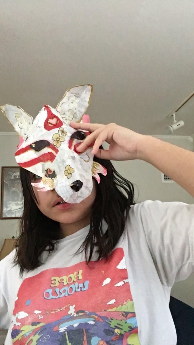 6th grade “at home” mask making.