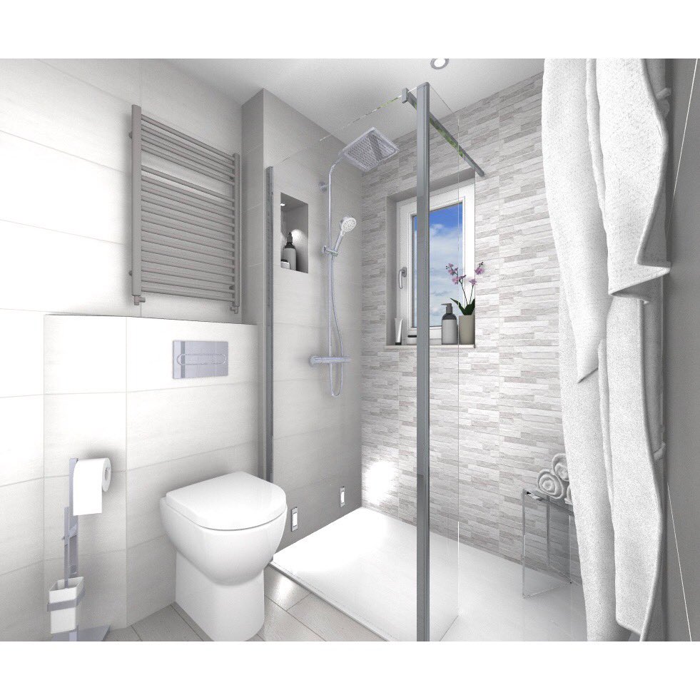 TheTapEndDesign's tweet photo. This little beauty is now finished!
Compact, grey shower room with level access shower tray 🤍
#AfterPics of this #BathroomReveal coming soon! 📸📸📸 https://t.co/zHS0X8cd1j