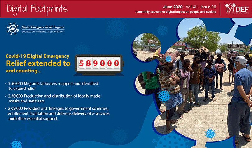 DEFindia's tweet photo. #DigitalFootprints maps provision of relief to communities under our C-DERP program through #reliefkits, linkages to govt schemes, creating alternate #livelihoods, doorstep delivery of #digital services, and more. #COVID__19 #CovidWarriors #Newsletter
https://t.co/VHf0WJAXP2 https://t.co/SRZKW039P4