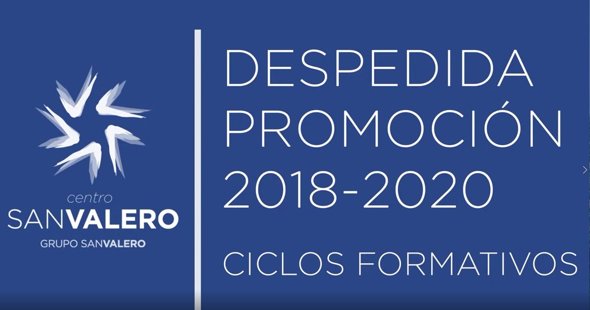 centrosanvalero's tweet photo. Video del acto de despedida alumnos #FP 2018-220 🎉🥳 y entrega #PremiosIngenia 🏆
Ha sido un placer compartir estos años con vosotros, os deseamos lo mejor en la nueva etapa que comenzáis👍
https://t.co/RLNt0h7l4Q
#GrupoSanValero #VivimosLaFP #formación @fp_empresa https://t.co/r4PeDkB4eU