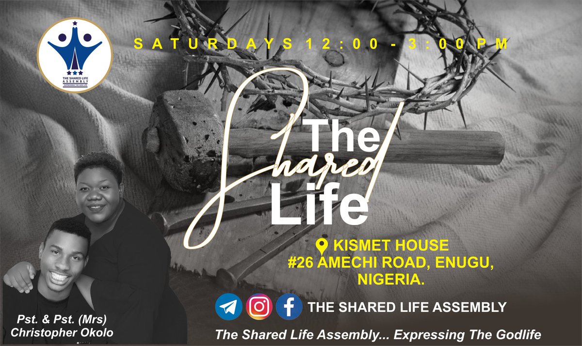 P_Chris_Okolo's tweet photo. Ministry is what I Do!!!
The Shared Life Assembly!!!
#ChrisOkolo #TheSharedLifeAssembly https://t.co/LJ1wSzbC3G