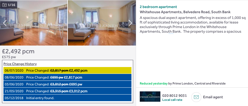 South Bank, down 25% to £2,492  https://www.rightmove.co.uk/property-to-rent/property-58603317.html