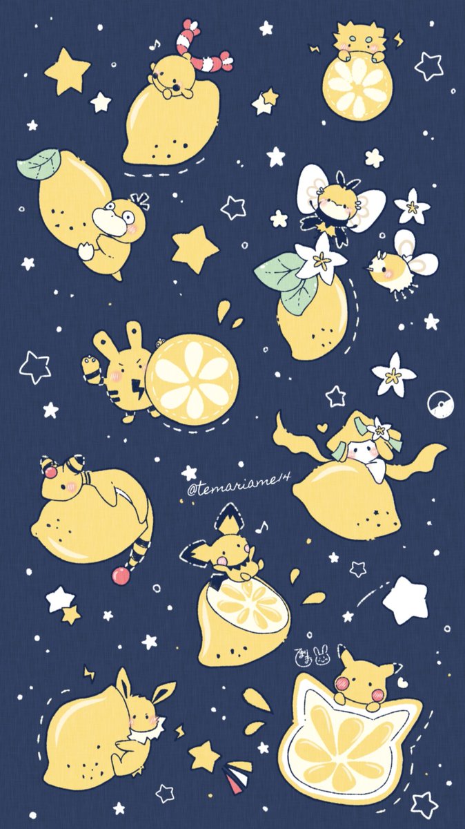 ジラーチちゃんとオリトレちゃん てまりまろのイラスト