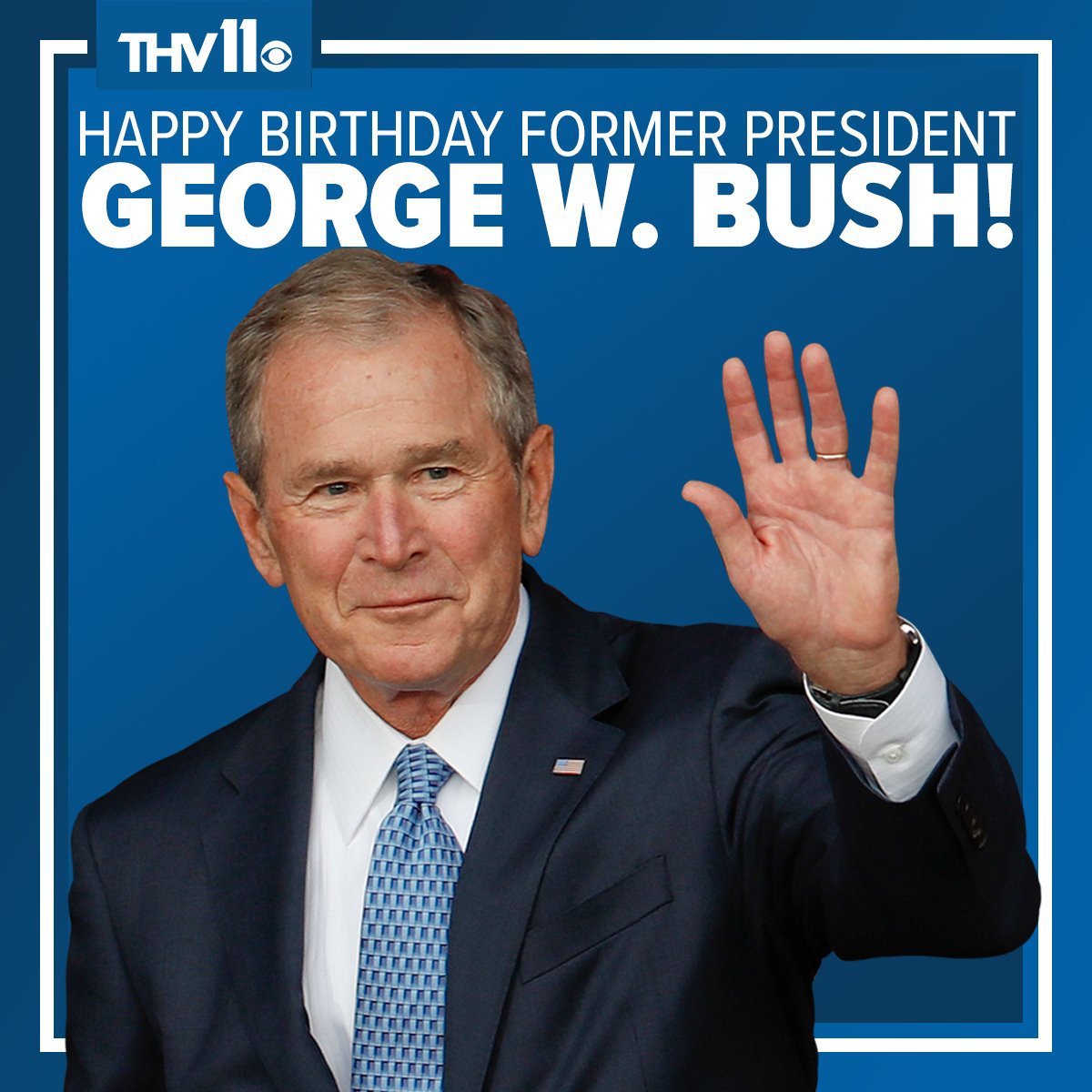 Join us in wishing the 43rd President of the United States George W. Bush a very happy 74th birthday! 