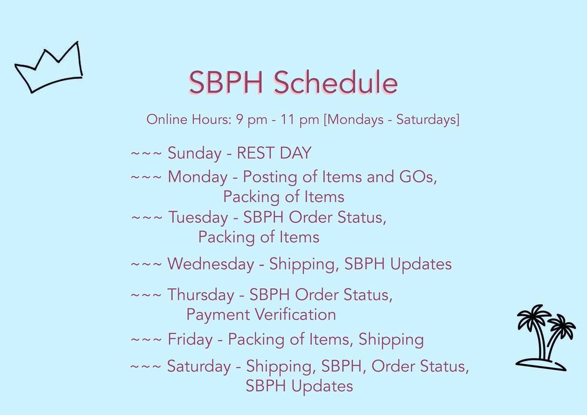 sseuniebeomph's tweet photo. #SBPHFAQs 🐥

👉🏻 SBPH Schedule

Please check this for the timeline of the processing of your orders. ✨

Please make sure to read the information given. If you have any additional questions, please contact me in the appropriate channels indicated. 💚

Thank you so much! 🙏🏼 https://t.co/KPCqvb4aVP