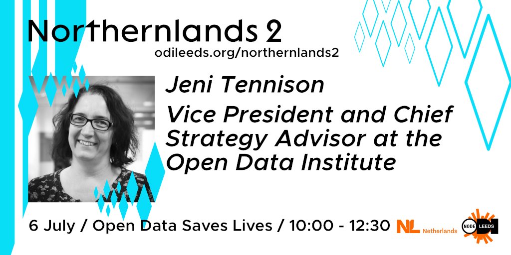 OpenInnovates's tweet photo. The next talk - with @JeniT VP of @ODIHQ with Ming Tang from @NHSEngland, Indra Joshi from @NHSX, @olivierthereaux with Guy Nakamura and Rasheed Wihaib from @TrackTogether - begins soon. Head over to the website. #Northernlands2 #OpenDataSavesLives https://t.co/DjLycMg3Kg https://t.co/9rOWw6d2PW