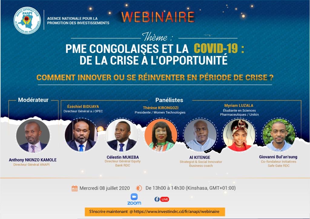 InitiativesRDC's tweet photo. « Comment Innover ou se Réinventer en période de crise ? »

De la crise à l’opportunité ! #RDC 🇨🇩

Retrouvez le co-fondateur de la fondation @GBulansung lors du webinaire de @investindrc ce Mercredi sur le thème de l’entrepreunariat en temps de #COVID19 ! https://t.co/3SvXogztNO
