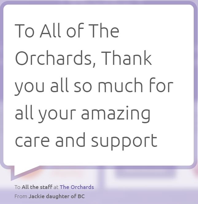 MessageofThanks's tweet photo. Thank you for your #MessageofThanks for The Orchards, Amica Care!
https://t.co/iBvCJVtQvx
#TrustedCare #CareHome #MondayMotivaton https://t.co/yrDokZcDo7
