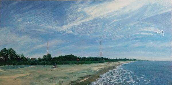 4th of nearly 50 paintings from my Gold Coast of Connecticut series covering seascapes of #FairfieldCounty. 'Midday in June on #PleasureBeach ' in Bridgeport CT.
jasonpritchardart.com/thegoldcoast?p…