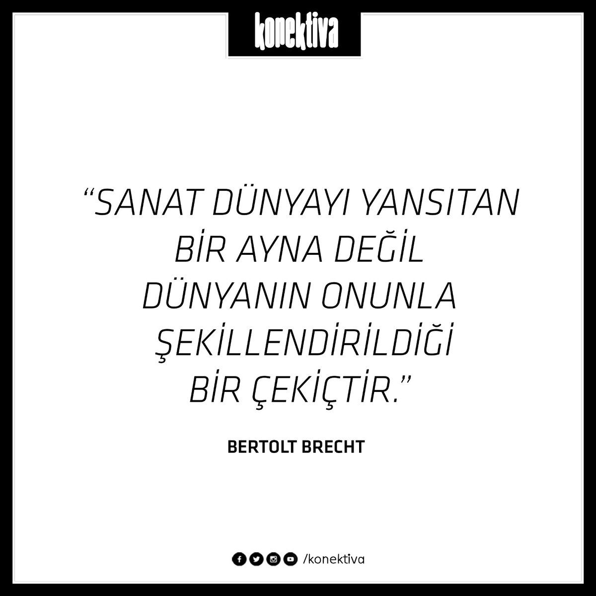 konektiva's tweet photo. #bertoltbrecht #Tiyatro #Sahne #Sanat #art #6Temmuz https://t.co/X1d5KXCmYs