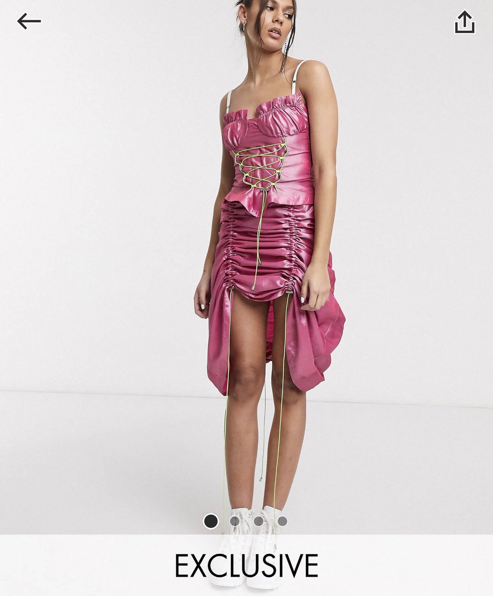 ShitStuffonASOS's tweet photo. Midi Skirt With Neon Cords in Taffeta Co-Ord https://t.co/F5xKEGFuYy