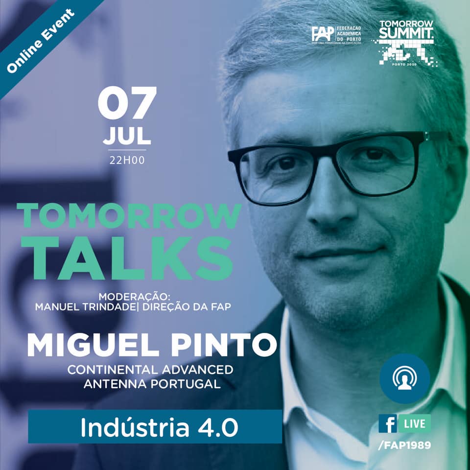 brunommferreira's tweet image. O quarto &quot;Tomorrow Talks&quot; realiza-se no dia 7 de julho, a partir das 22h00, e contará com a presença de Miguel Pinto, para discutir um dos desafios tecnológicos para a próxima década: Indústria 4.0.

#tomorrowtalks #tomorrowsummit #indústria #humano #máquina #planeta