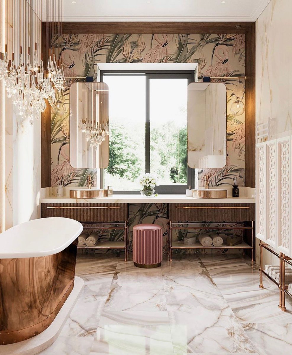 MagmaWallpaper's tweet photo. Beautiful soft pink mural in a glam room. 
Link in bio to shop this design 

#wall #magmawallcoverings #wallpaper #showroom #interior123 #wallcovering #modernhome #house #interiorstyling #homedeco #homeideas #decoraddict #decorlover #instadecor #wallpaperdecor https://t.co/avphravvbv