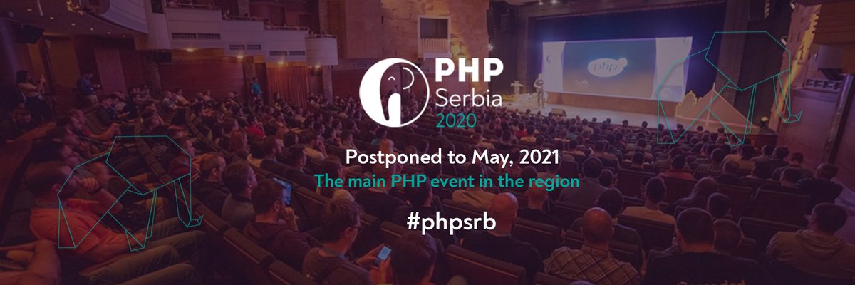 [ ℹ️ IMPORTANT INFO ] Dear #phpsrb fellows, regarding concerns related to the COVID-19 and in accordance with health guidance from the WHO and other health authorities - the PHP Serbia Conference is POSTPONED to May, 2021. We'll respond according to circumstances, and on time.