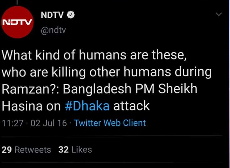 shahcastic's tweet photo. What she said.      What NDTV wrote https://t.co/unD80CPnnh