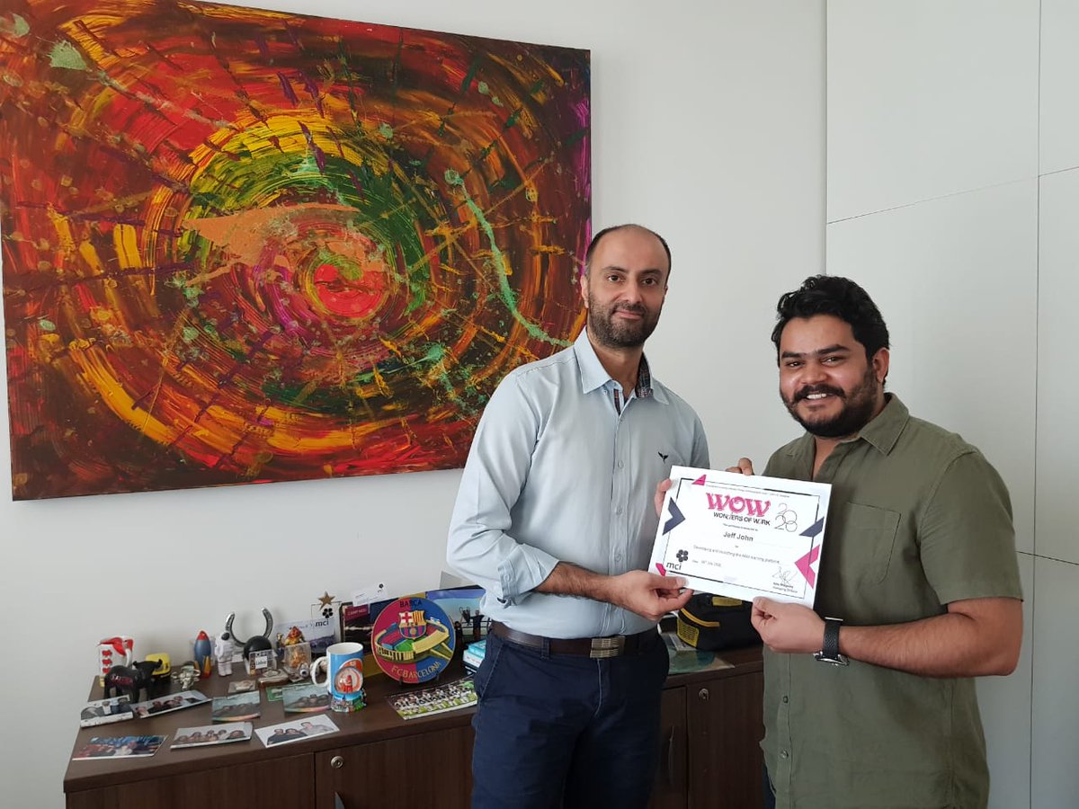 MCIMENAOfficial's tweet photo. #MCIDubai Stand-up Staff Monthly Meeting & WOW Awards 2020
#MCIME #WOWAwards #Virtual #Socialdistancing #StaySafe #WorkFromOffice #MCIME #MCIDXB #MCIGroup https://t.co/RzKHXXrhJP