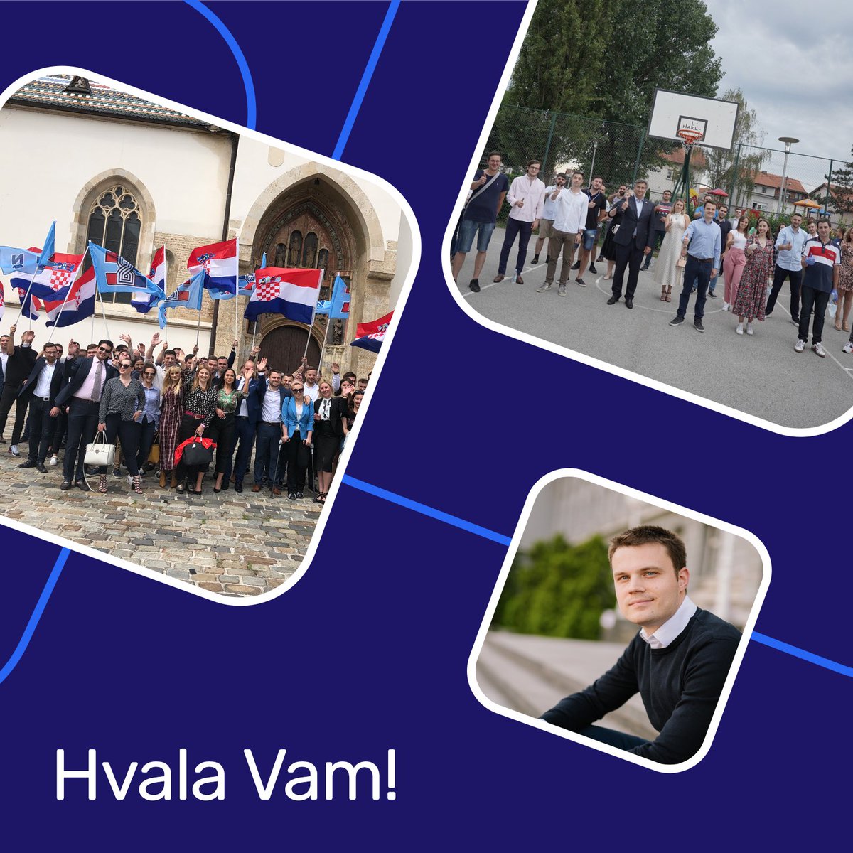Hvala svima koji su pomogli da 🇭🇷 nastavi u sigurnom smjeru. Čeka nas puno posla, ali dat ćemo sve od sebe da Hrvatsku učinimo boljim mjestom za život. Mladi su bili i bit će nositelji budućih politika. Hvala svima koji su mi povjerili svoj glas, obećajem da vas neću iznevjeriti!