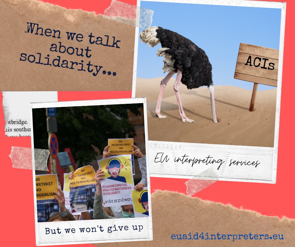CarmenM19429118's tweet photo. #EUaid4interpreters #PracticeWhatEUpreach #1nt #EUsolidarity #Interpreting4EU
@EUInterpreters @EP_Interpreters @BelAIIC https://t.co/o8zHodX959