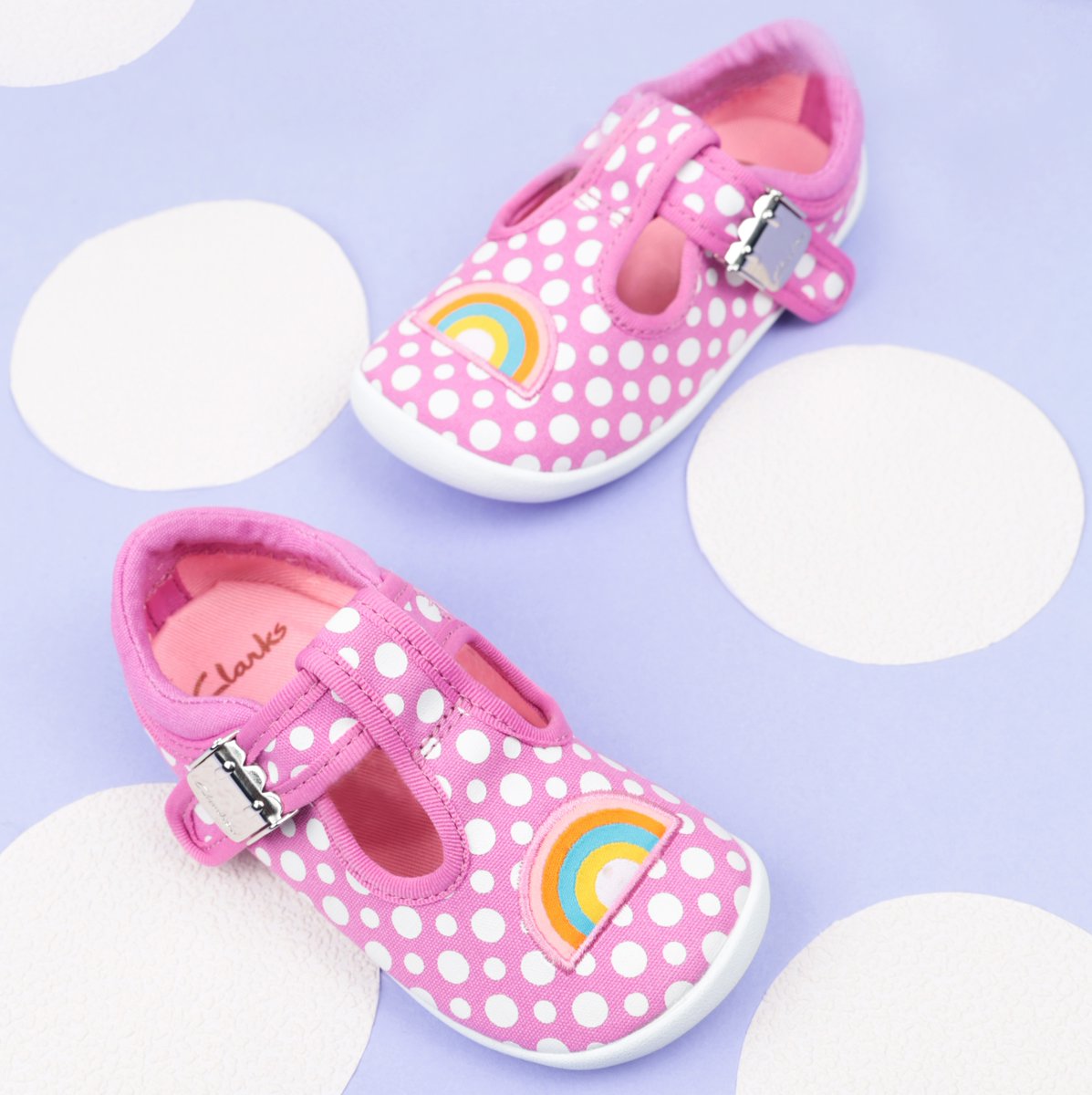 pink shoe polish clarks