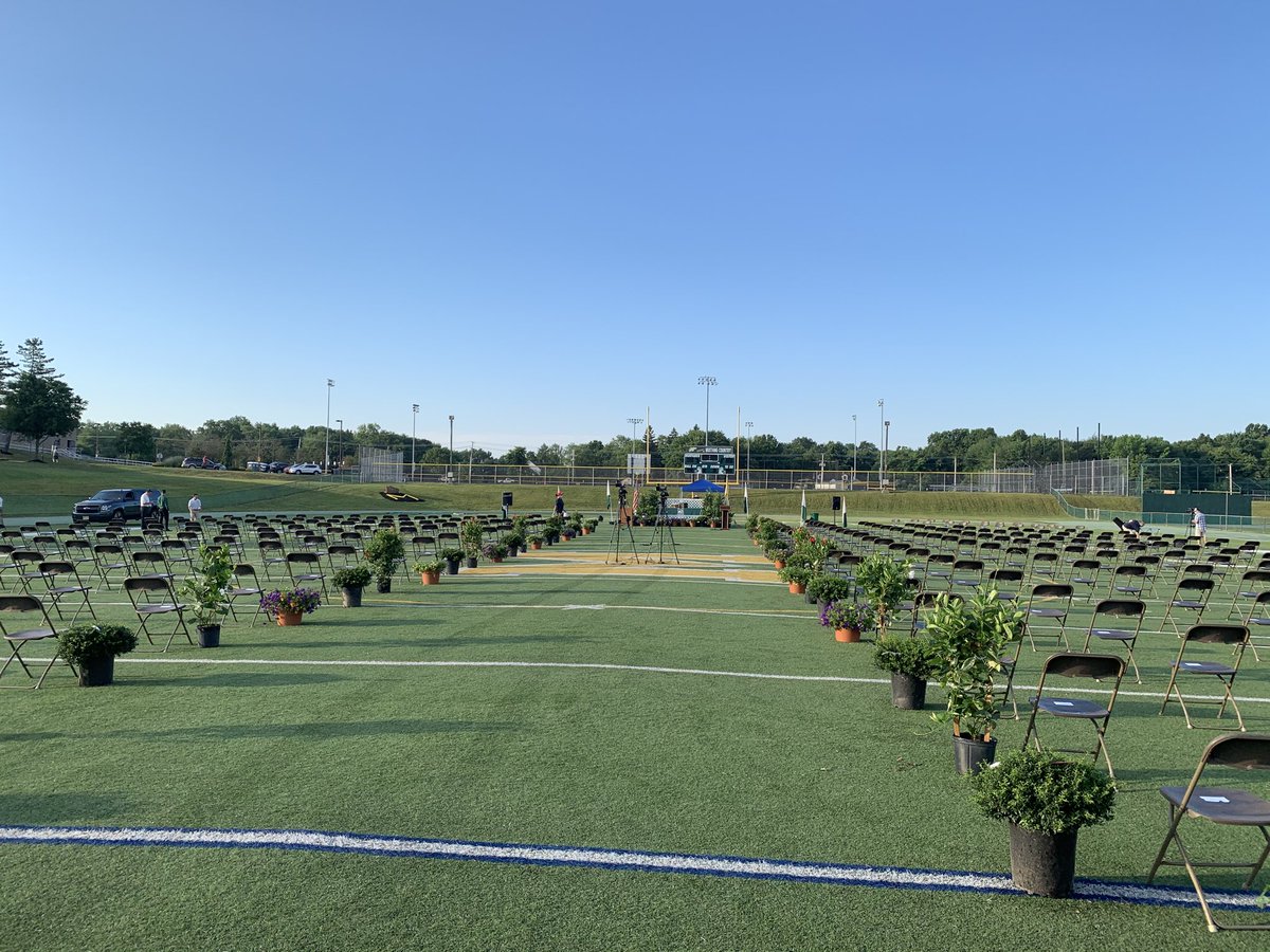 Soon our Class of 2020 graduates will be arriving for our in-person graduation ceremony.  I’m excited to see them all together and send them on to greater things with #MustangPride! ⁦<a href="/MontvilleTwpSch/">MontvilleTwpSchools</a>⁩