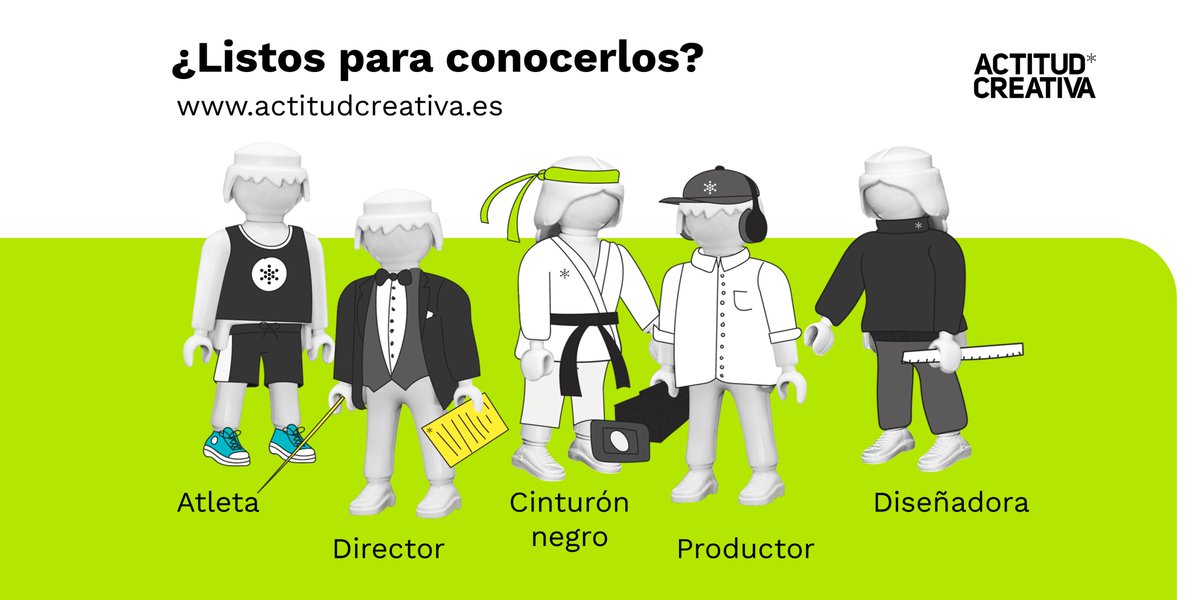 Conoce todo lo que estos personajes pueden hacer por tu organización. 

¡Te esperamos en la nueva web!

Haz click aquí y visítanos.
actitudcreativa.es 

#evento #innovación #creatividad #formación #storytelling #filmaking #diseño #producción #visualimpact