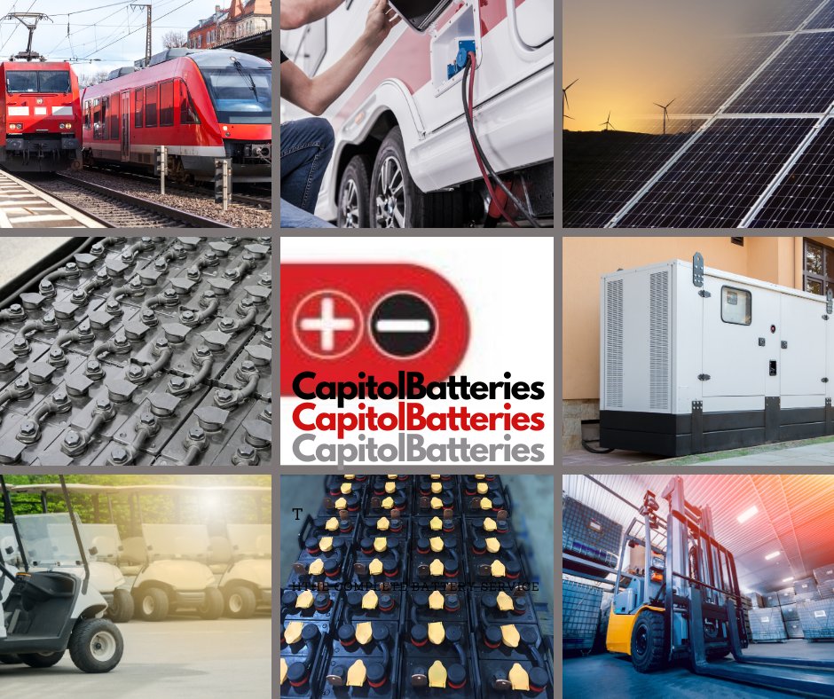 CapitolBat's tweet image. 'The Complete Battery Service'
-Supply
-Service
-Overhaul
-Repair
-Disposal

Contact us today with your request 

' Any Application - Not just any Battery'