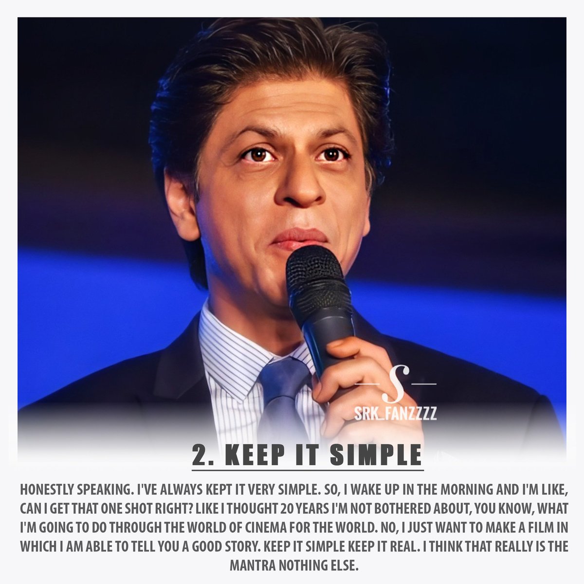 SRK has always been an inspiration. He has taught us useful things not only via films or speeches, but his complete life is an inspiration.For those who need it, SHAH RUKH KHAN'S TOP 13 RULES FOR SUCCESS (1/4) @iamsrk  #HappyTeachersDay #ShahRukhKhan