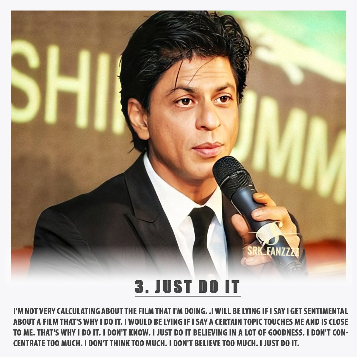 SRK has always been an inspiration. He has taught us useful things not only via films or speeches, but his complete life is an inspiration.For those who need it, SHAH RUKH KHAN'S TOP 13 RULES FOR SUCCESS (1/4) @iamsrk  #HappyTeachersDay #ShahRukhKhan