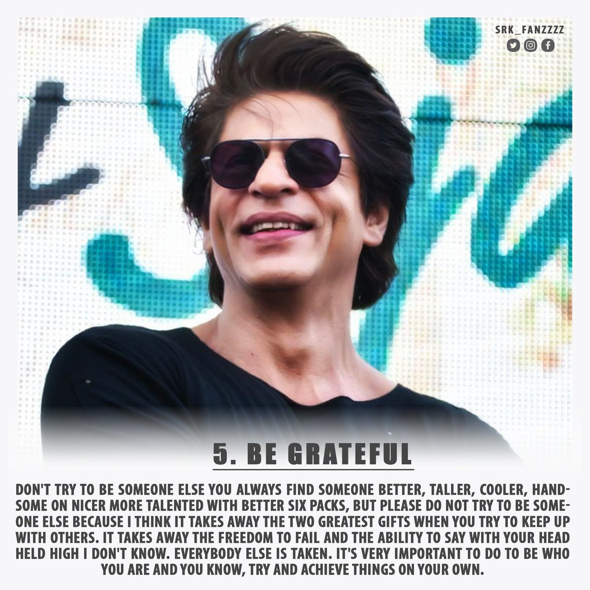 For those who need it, SHAH RUKH KHAN'S TOP 13 RULES FOR SUCCESS (2/4) @iamsrk  #HappyTeachersDay #ShahRukhKhan