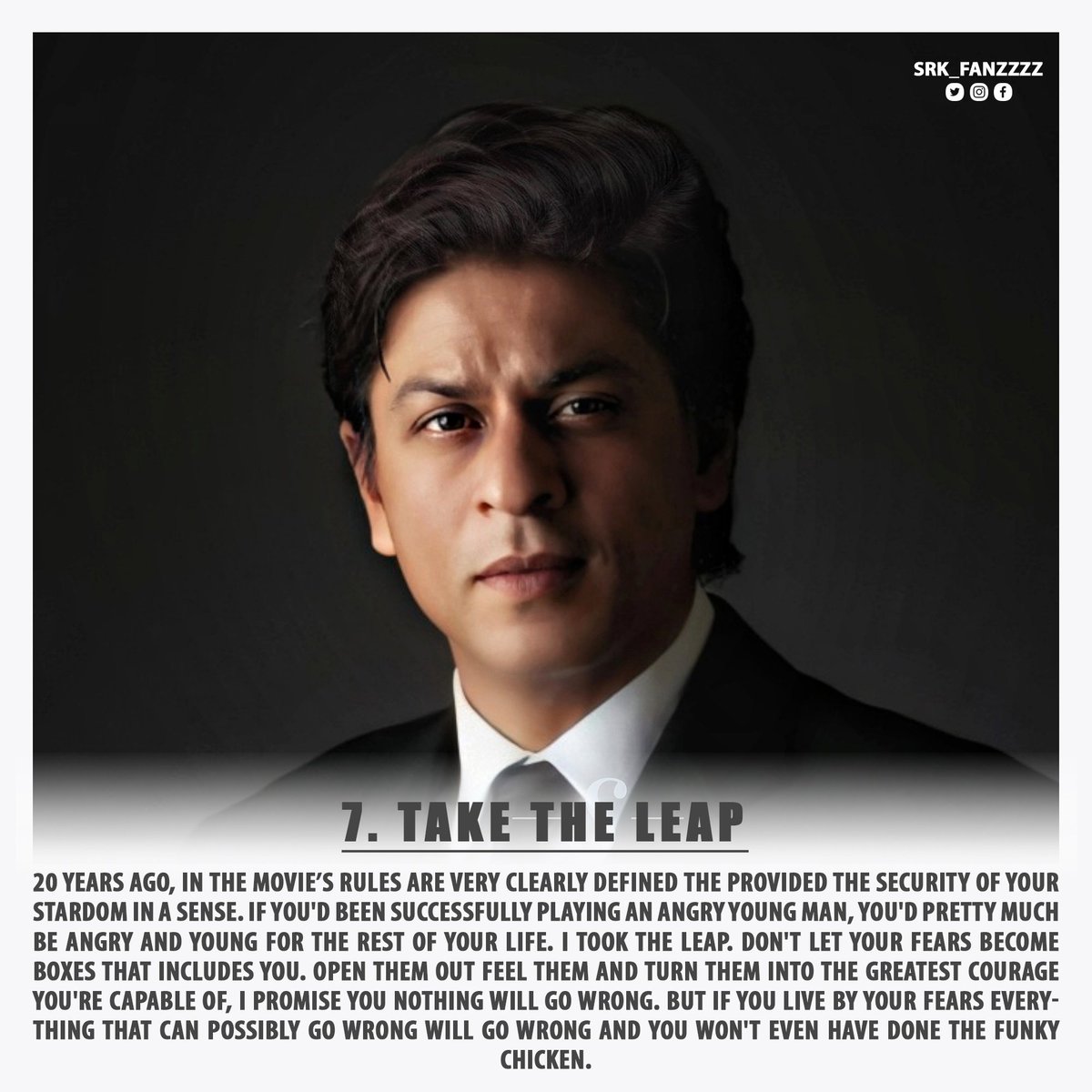 For those who need it, SHAH RUKH KHAN'S TOP 13 RULES FOR SUCCESS (2/4) @iamsrk  #HappyTeachersDay #ShahRukhKhan