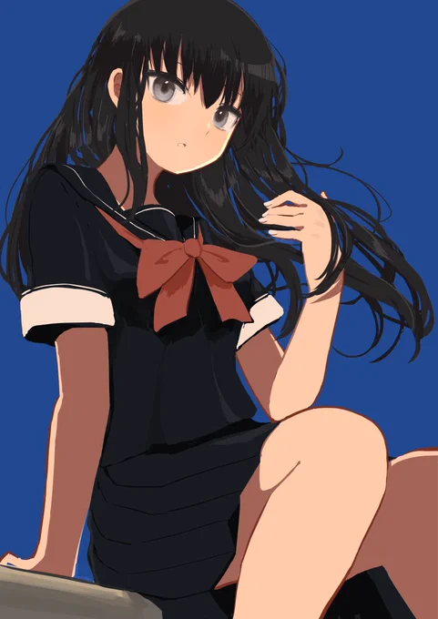 黒セーラー服 