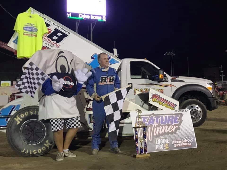 BRStuned's tweet photo. Congrats Paul Weaver on picking up his second 305 Sprint Feature @FremontSpeedway this year! #53 #PRObyBRS #PROShocks https://t.co/Kb7jylbLku