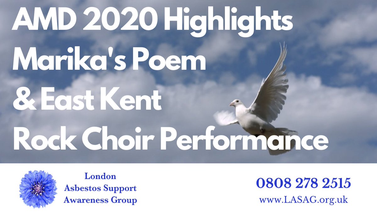 LASAG_UK's tweet photo. Friday was #ActionMesotheliomaDay, and we were honoured to share a presentation which included a special item from the East Kent @RockChoir You can still see it now at https://t.co/xAEReYfxXd or check Facebook for highlights https://t.co/8wekeFa7sF
#AMD20 https://t.co/8fqEneFjaU