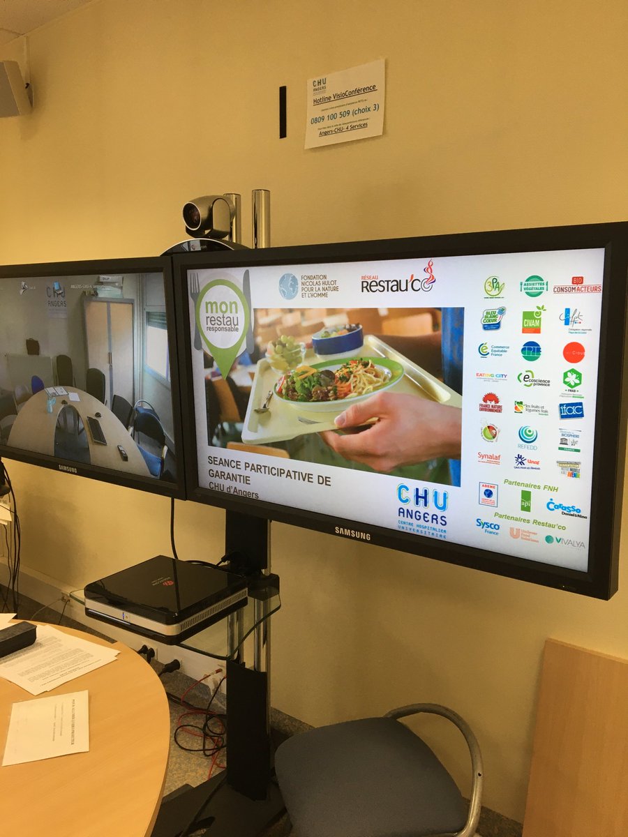 Séance d’engagement « mon restau responsable » en Visio , à 14h00 ce jour . ⁦<a href="/chu_angers/">CHU Angers</a>⁩ ⁦<a href="/UDIHR_Officiel/">UDIHR</a>⁩ ⁦<a href="/RESTAU_CO/">RESTAU'CO</a>⁩ ⁦<a href="/FondationNH/">Fondation Nature Homme</a>⁩